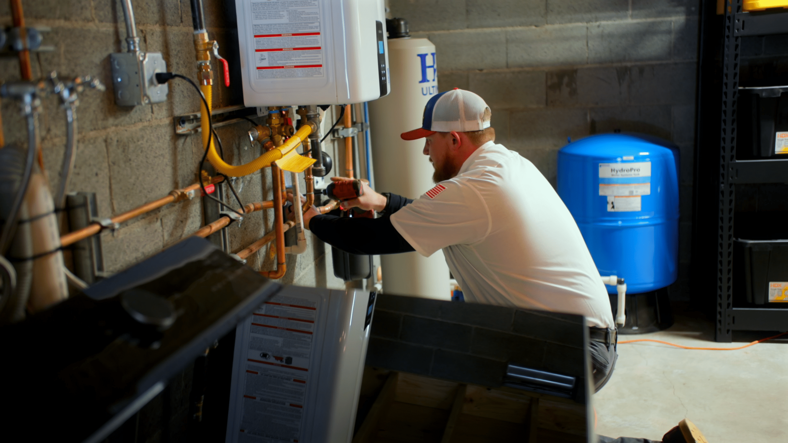 Element Plumbing works on water softeners